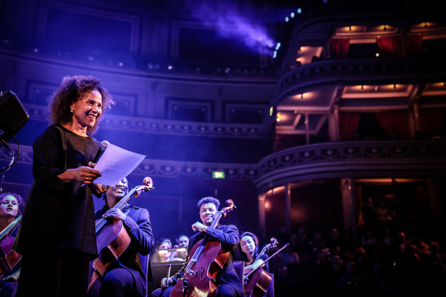 Chi-chi Nwanoku at Royal Albert Hall. Photo by ©Christie Goodwin 